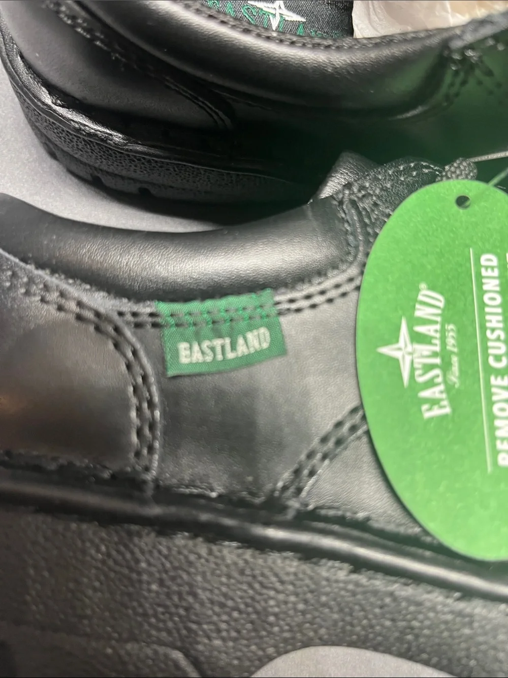 Eastland Kids Black Lace-Up Dress Shoes